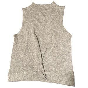 She and sky gray mockneck top size medium